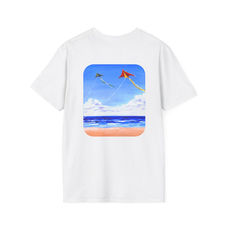 T-shirt / white - by TRENDY COAST - Beach Kites image.