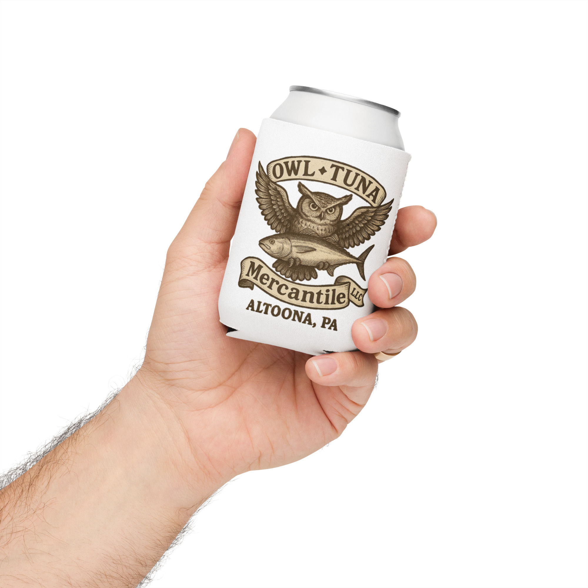 Owl Tuna Can cooler