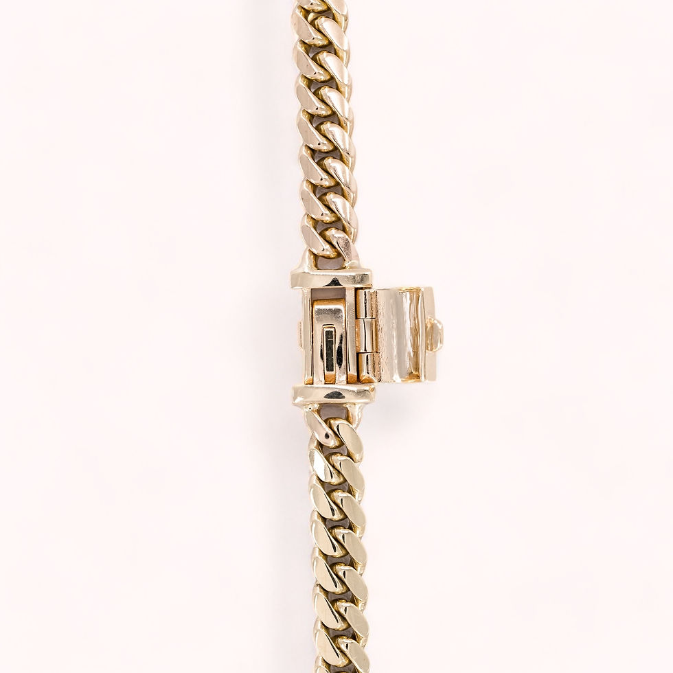 Thumbnail: 14K Gold Close Cuban Link Chain 26"