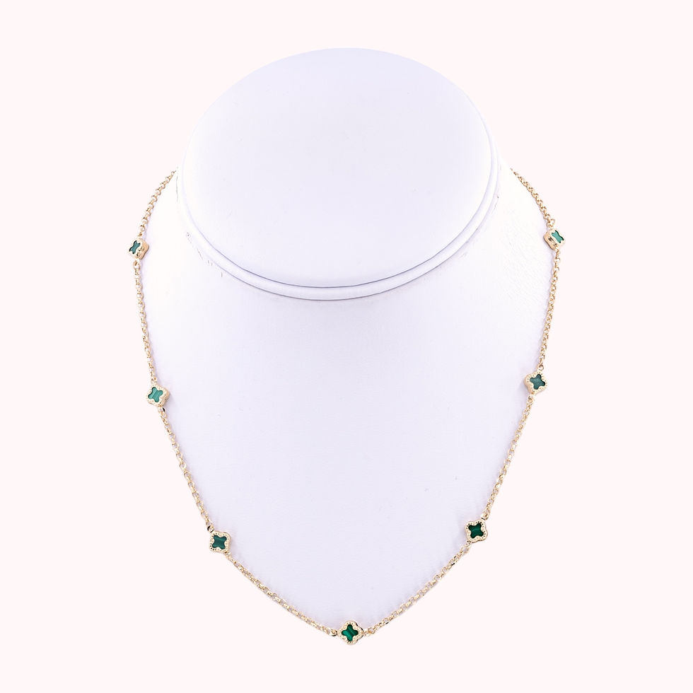 Jade Green Clover Dreams Chain