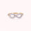 Miniatura: 14K Gold Endless Love CZ Ring – GR0425