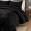 Thumbnail: Ruched Fur Down Alternative Comforter Set - Queen