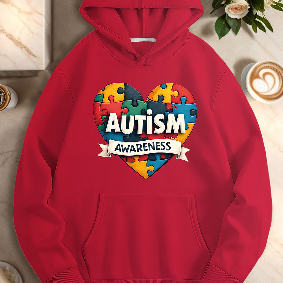 Thumbnail: Puzzle Autistic AUTISM awareness design  women's casual hoodies