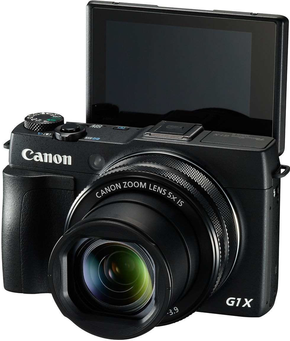 Thumbnail: Canon POWERSHOT G1 X MARK II 12.8MP 5X ZOOM 1.5IN LCD WIFI NFC, 9167B011 (5X ...
