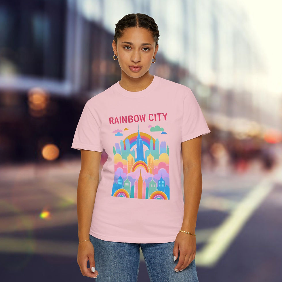Thumbnail: Alphabet mafia rainbow city tee