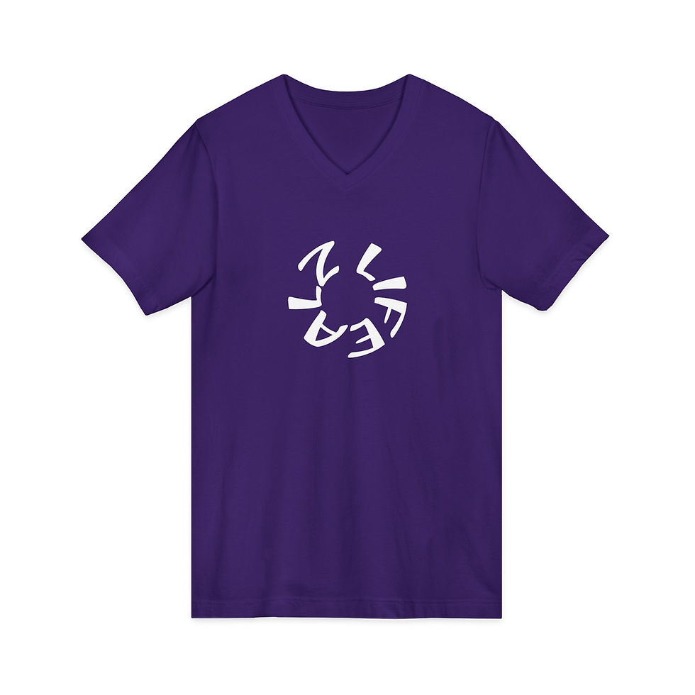 Thumbnail: ALZ LIFE Unisex V-Neck Shirt The Struggle is Surreal