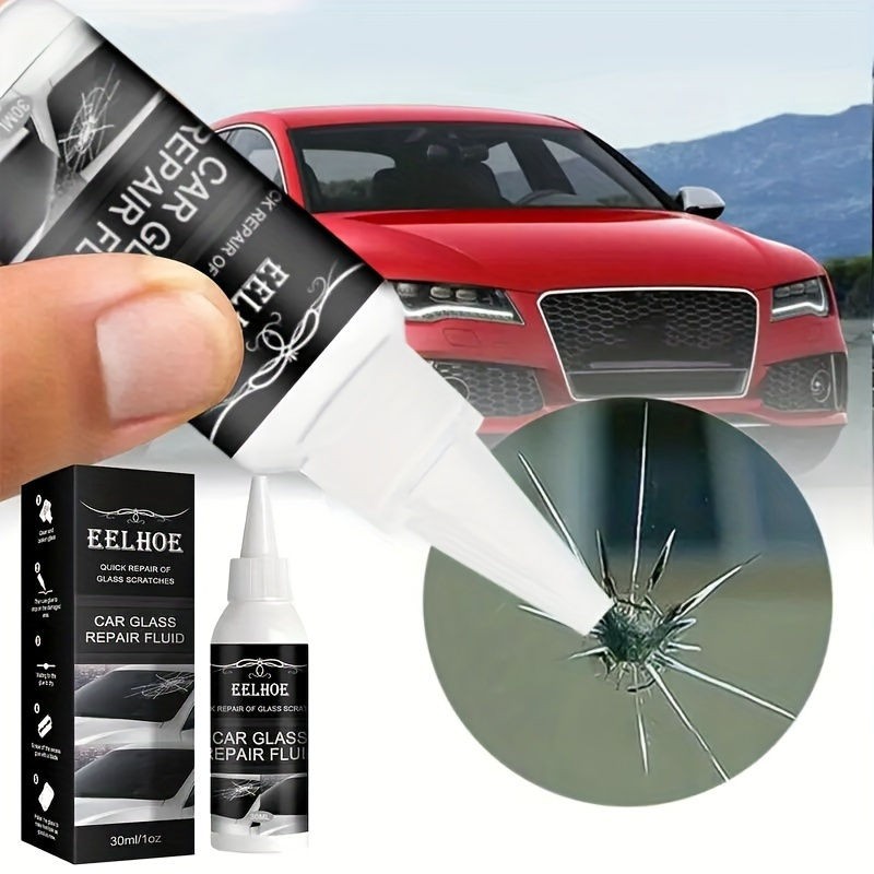 Thumbnail: 1.01oz of at home Automotive Glass Crack Repair Fluid Kit