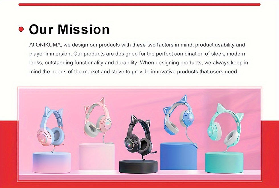 Thumbnail: ONIKUMA X25 Wearable Gaming Headset With Microphone Full Luminous RGB Computer F