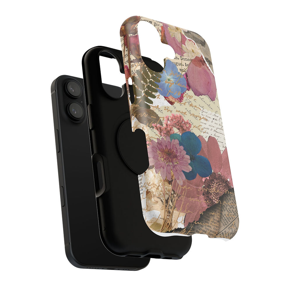 Thumbnail: Floral Impact-Resistant Phone Case, Boho Phone Cover, Trendy Floral Aesthetic
