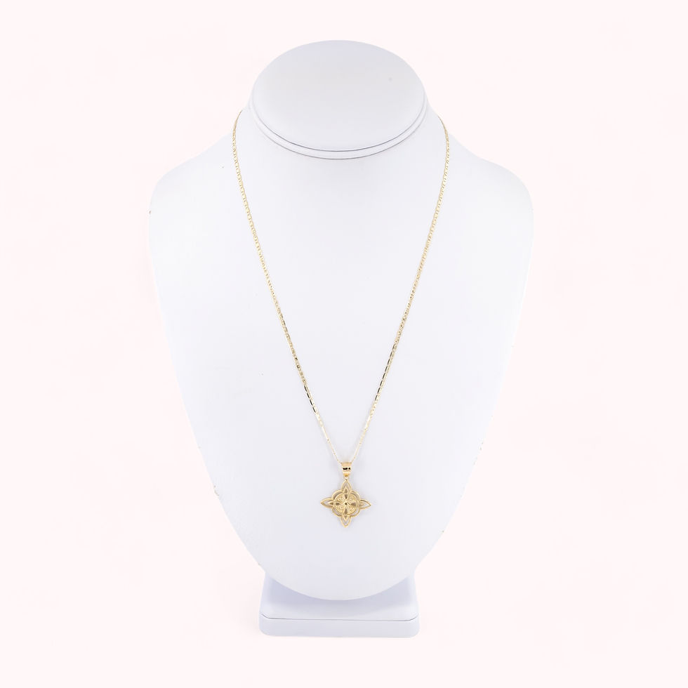 Thumbnail: 14K Solid Gold Witches Knot Pendant