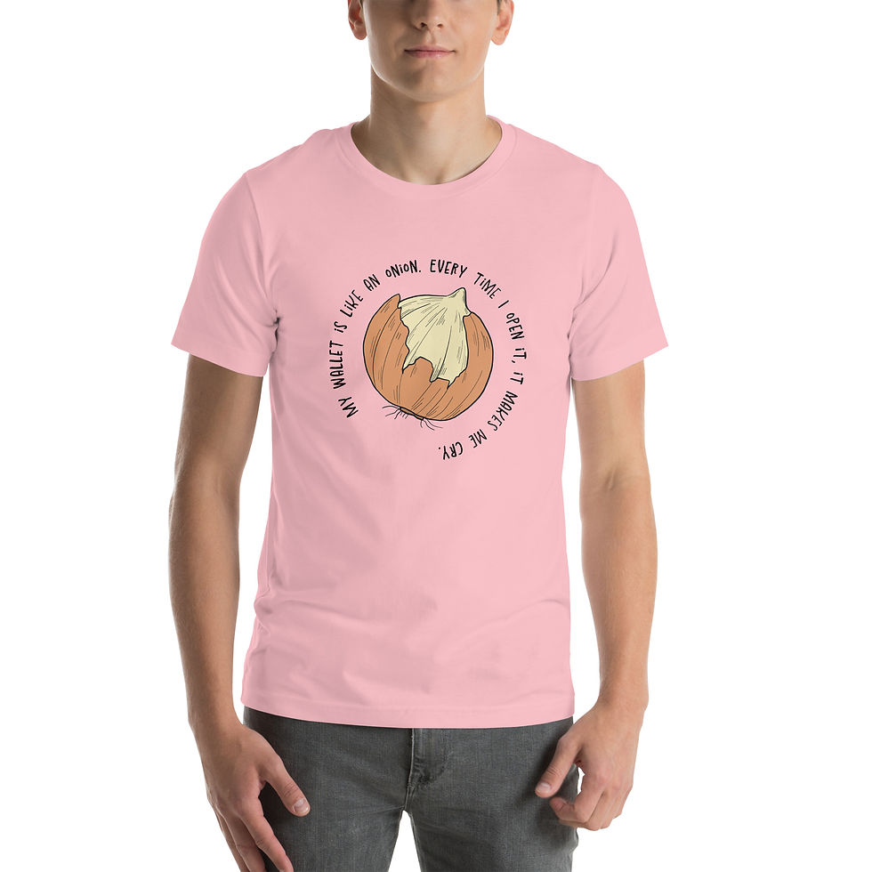 Thumbnail: My Wallet is like an Onion - WhimWiz Unisex t-shirt