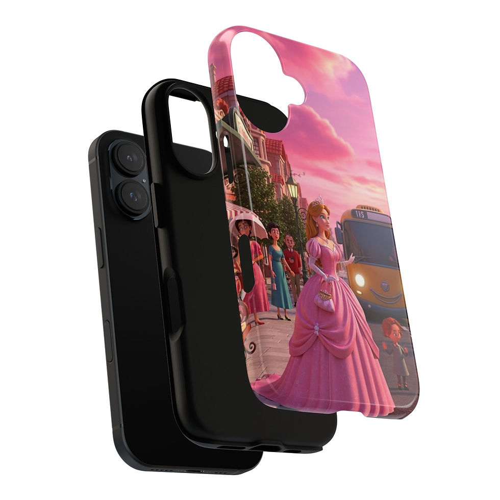 Thumbnail: Pink Princess Phone Case, Tough Cases, Cute Phone Cover, Gift for Disney Lovers