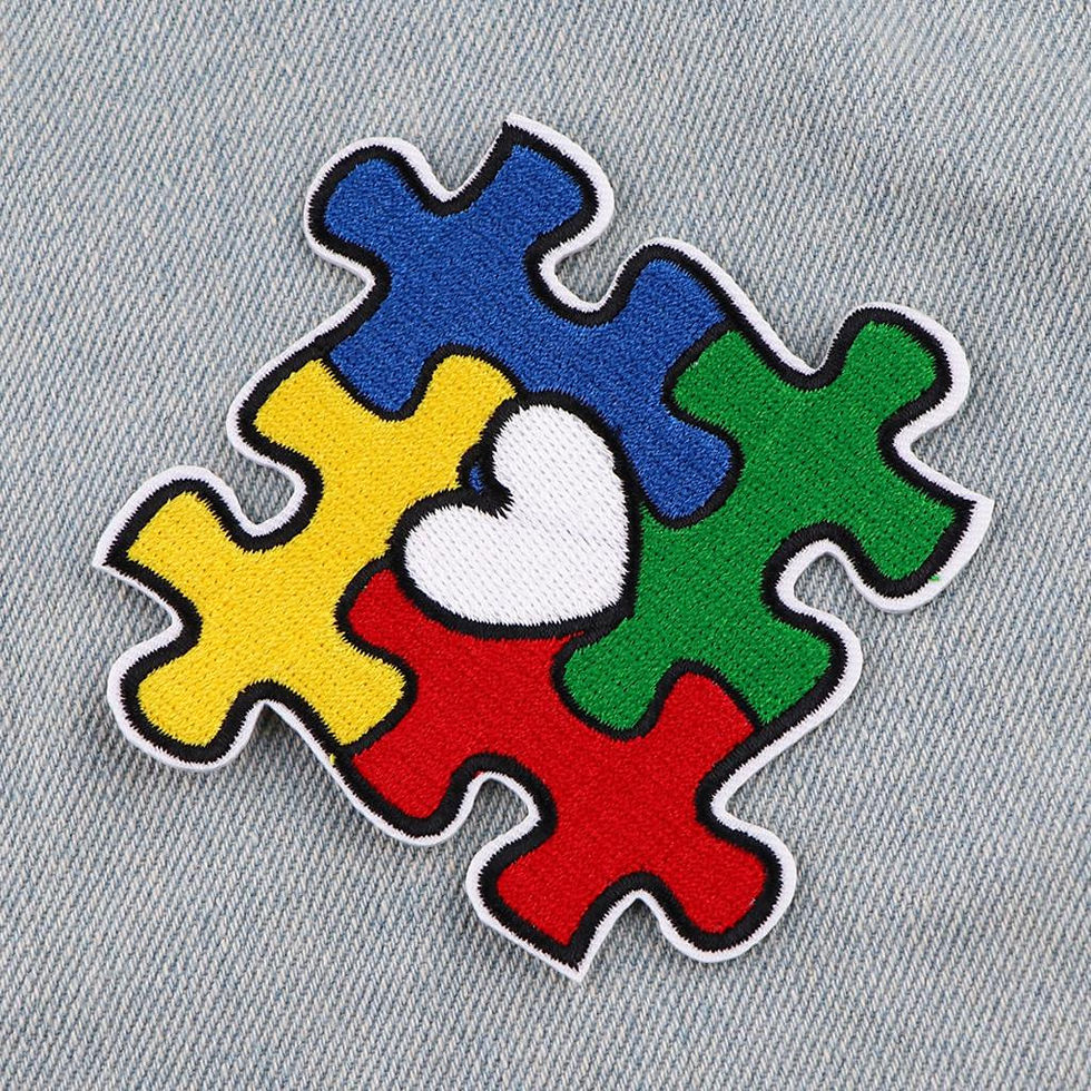Thumbnail: Autism Awareness Embroidered Patches for Clothing Adhesive Patches on Clothes St
