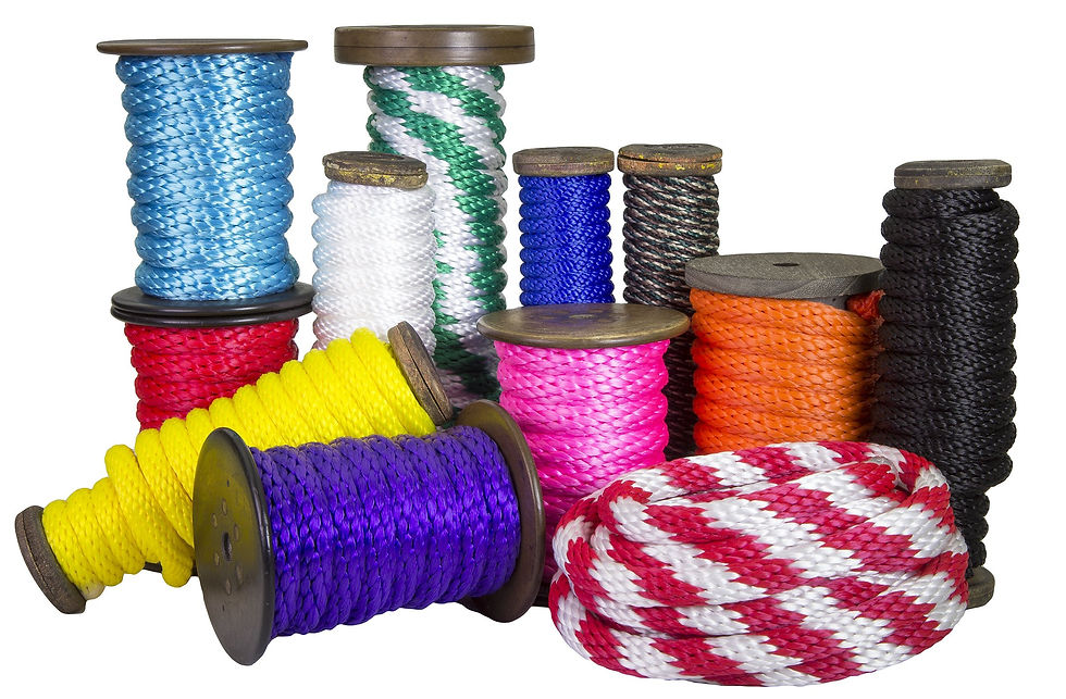 Thumbnail: Ravenox Solid Braid Utility Rope | (Woodland Camo)(1/4 in x 1000 ft) | Made i...