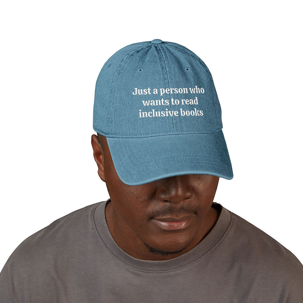 Thumbnail: Just a person who wants to read inclusive books hat