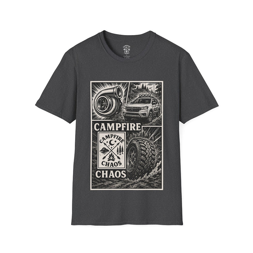 Thumbnail: Campfire Chaos: Turbo Trails Tee