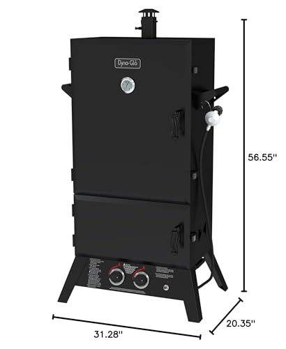 Thumbnail: Dyna-Glo DGW1904BDP-D 43" Wide Body LP Gas Smoker
