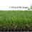Thumbnail: ALTRUISTIC Artificial Grass 3FTX27FT(81 Square Feet), Realistic Fake Grass De...