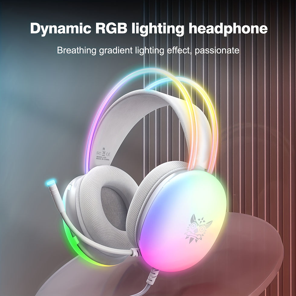 Thumbnail: ONIKUMA X25 Wearable Gaming Headset With Microphone Full Luminous RGB Computer F