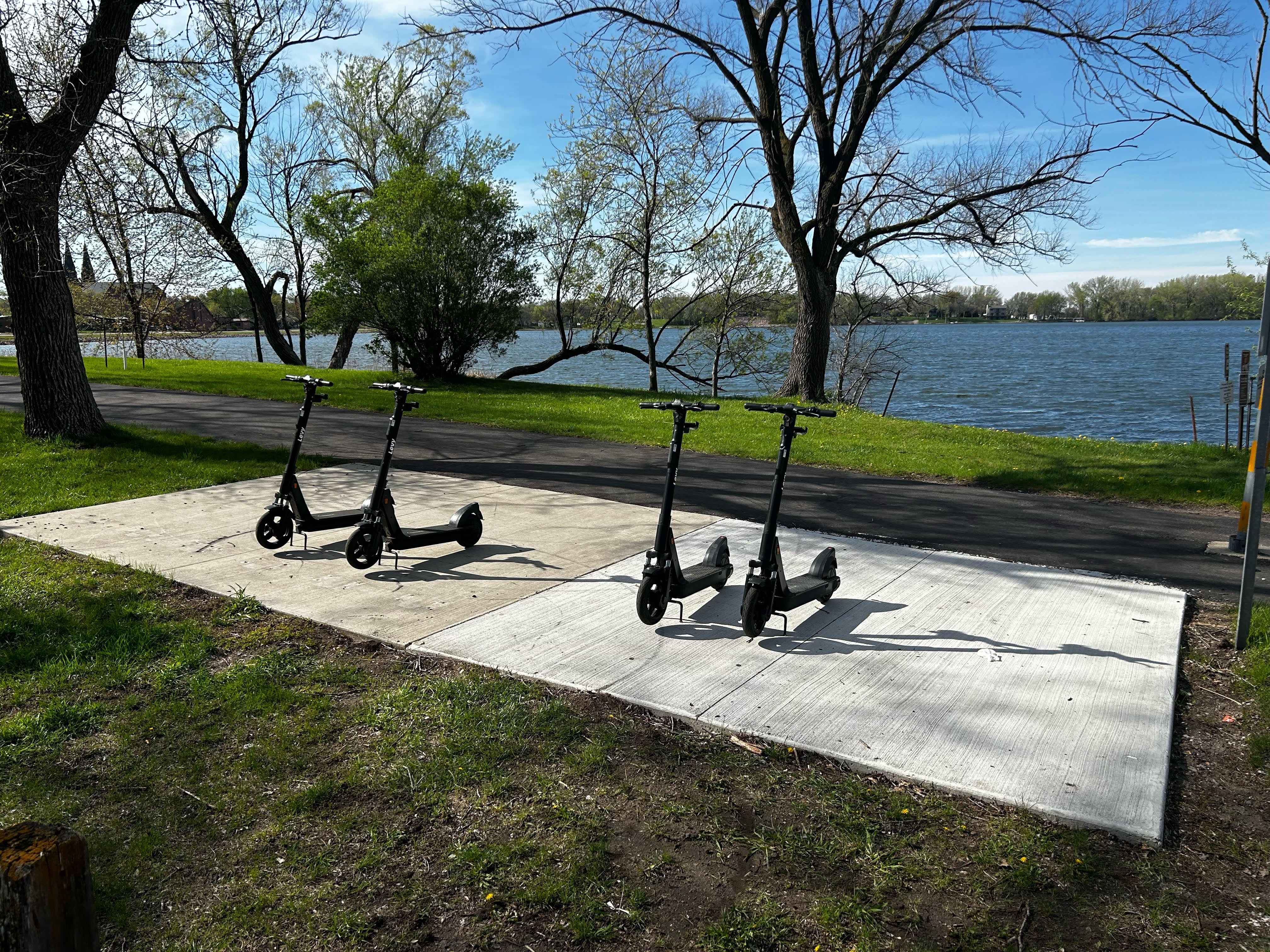Electric scooter rentals are available on the Levy Electric app in New Ulm, MN starting at $15 per hour.  No reservation needed!