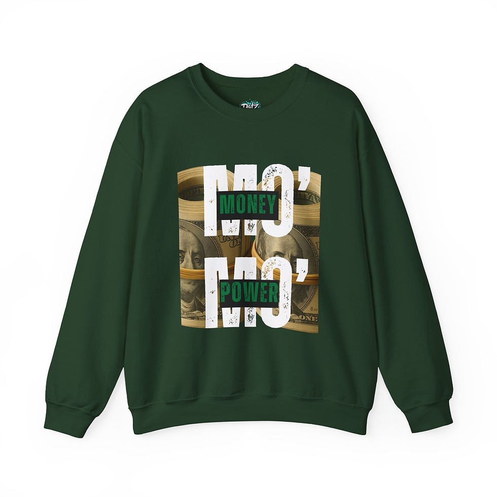 Thumbnail: Mo’ Money Mo’ Power' -Men's Crewneck Sweatshirt 