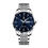 Thumbnail: POEDAGAR Men Watch Stainless Steel Top Quailty Luxury Push Button Hidden Clasp W