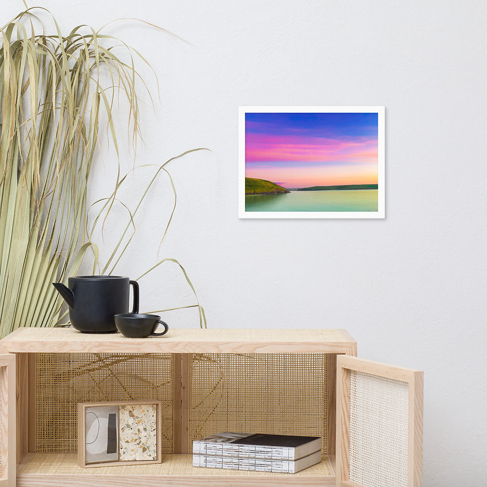 Thumbnail: Dusk at Daymer Framed Print