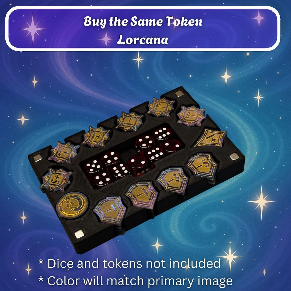 Thumbnail: Sapphire Lorcana Deck Box: Lore Counter, Token Tray & Card Storage