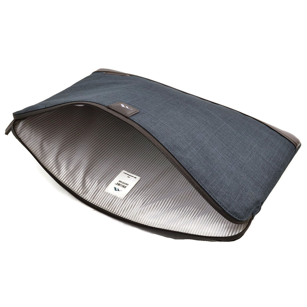 Thumbnail: Brenthaven Collins Padded 15 Inch Laptop Sleeve, Fancy Case for MacBook Pro 1...