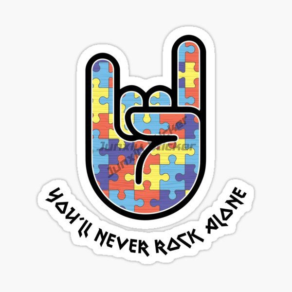 Thumbnail: Autism Awareness Care Autism Color Jigsaw Creative Sticker for Decorate Car Van 
