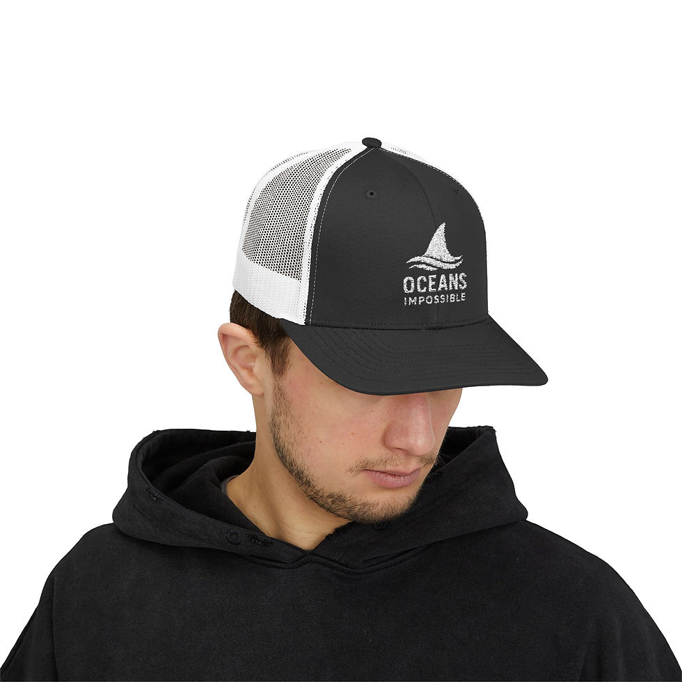 Thumbnail: Oceans Impossible Trucker Hat - White Logo