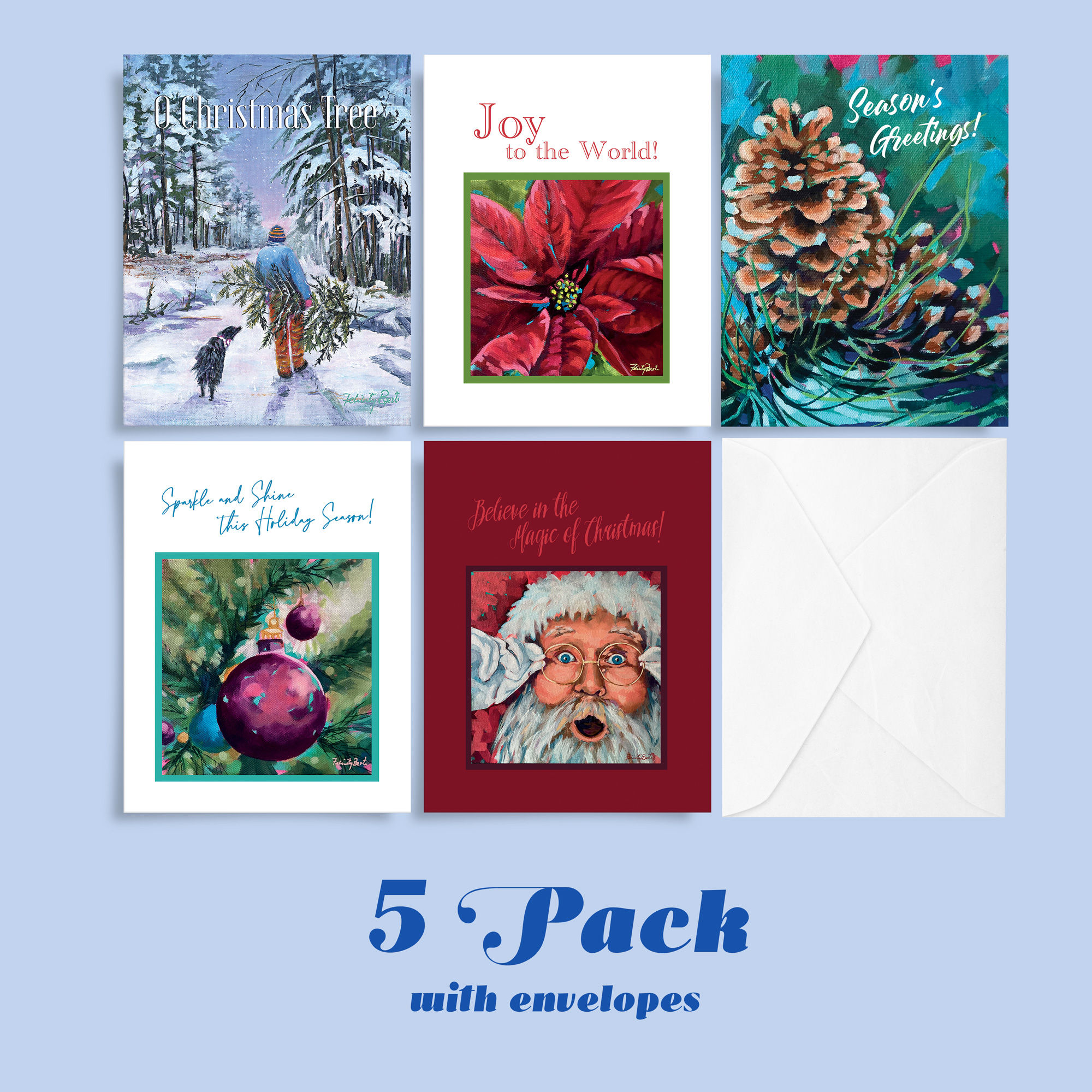 Holiday Greeting Cards - 5 Pack