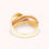 Miniatura: 14K Solid Tricolor Gold Twisted Band Ring