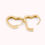 Miniatura: 14K Gold Heart Shaped Hugger Earrings