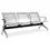 Thumbnail: silverline-3-seater-l-shaped-bench-silver