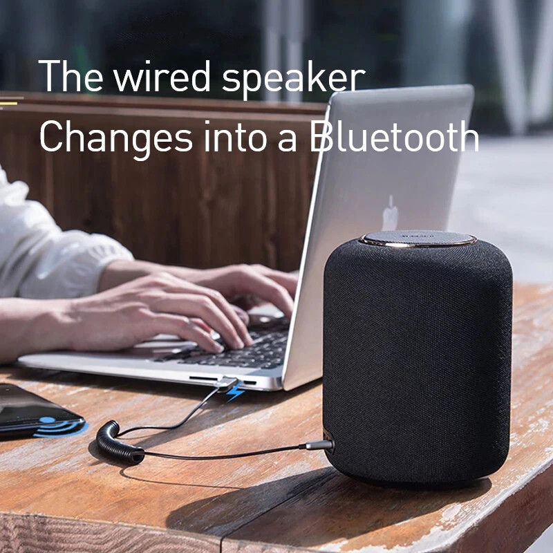 Thumbnail: Baseus Bluetooth 5.0 Aux Adapter Wireless Car Receiver USB to 3.5mm Built-in Mic