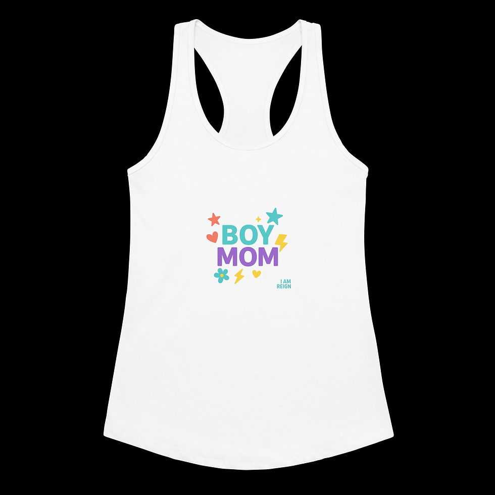 Thumbnail: Boy Mom racerback tank top