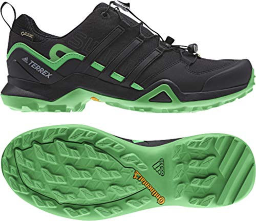 Thumbnail: adidas Men's Terrex Swift R2 GTX, Black/Black/Green, 12 D