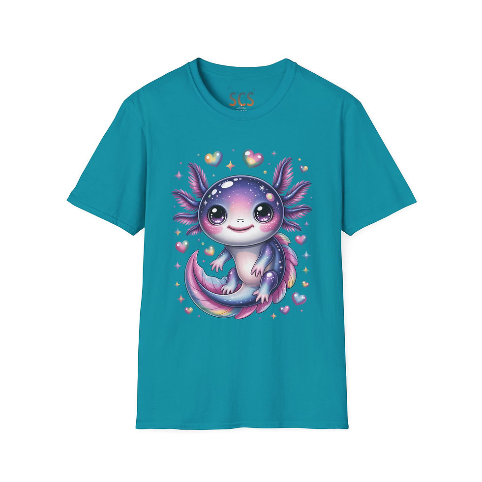 Thumbnail: Cute Axolotl Graphic T-Shirt, Pet Lover Shirt, Birthday Present, Fun Design