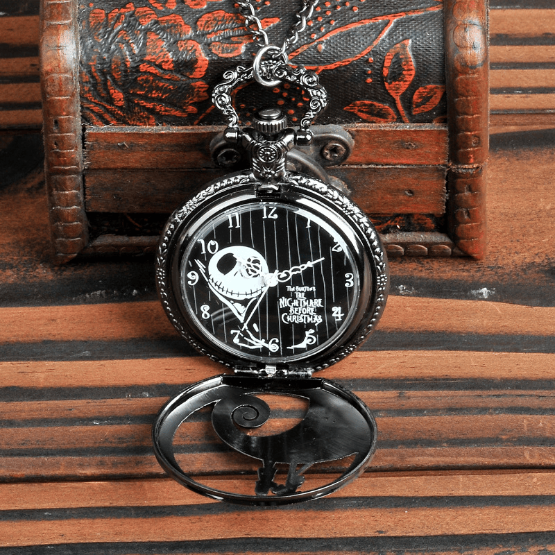 Thumbnail: Design Christmas Bronze Quartz Pocket Watch With Necklace Chain Watches For Wome