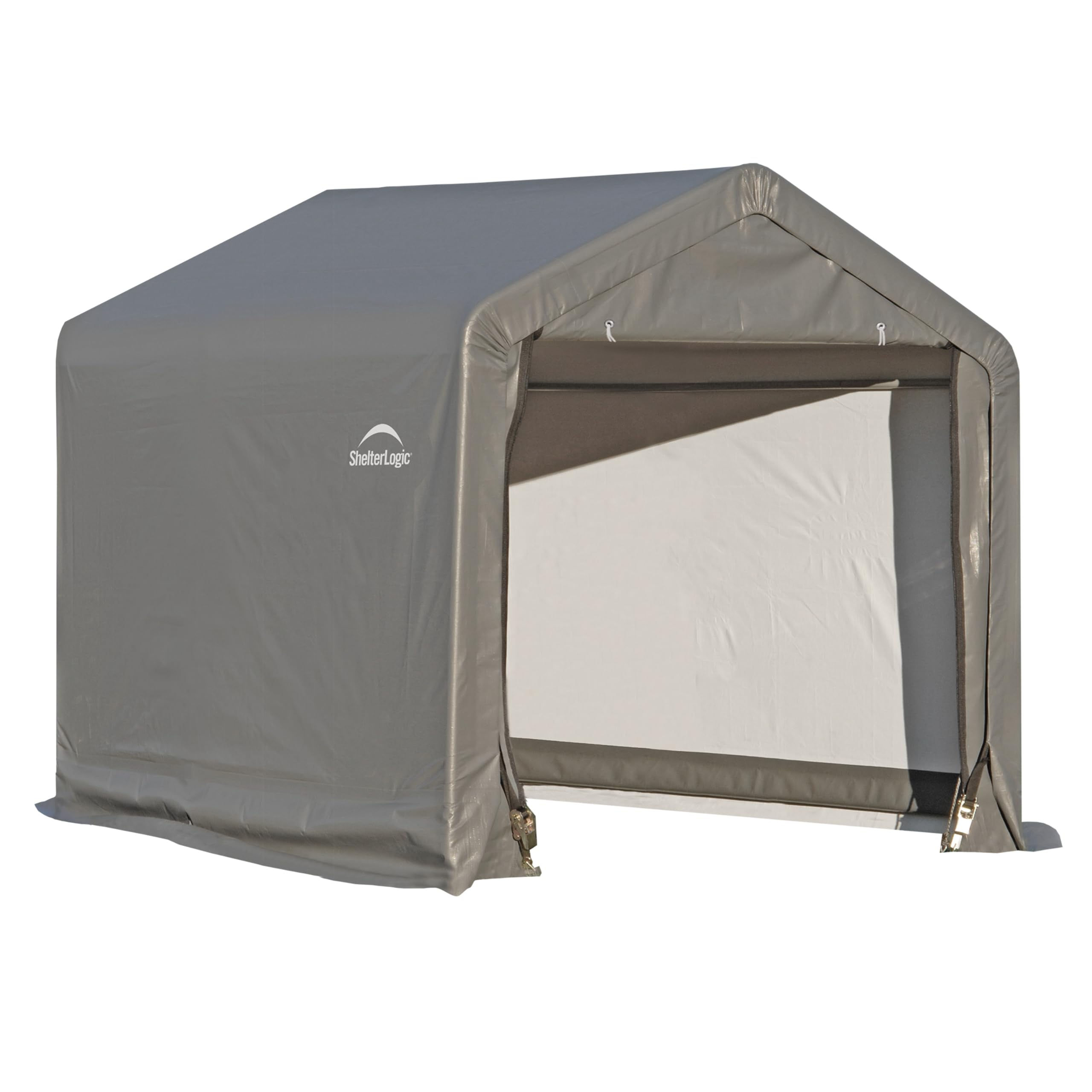 ShelterLogic 6' x 6' Shed-in-a-Box All Season Steel Metal Peak Roof Outdoor S...