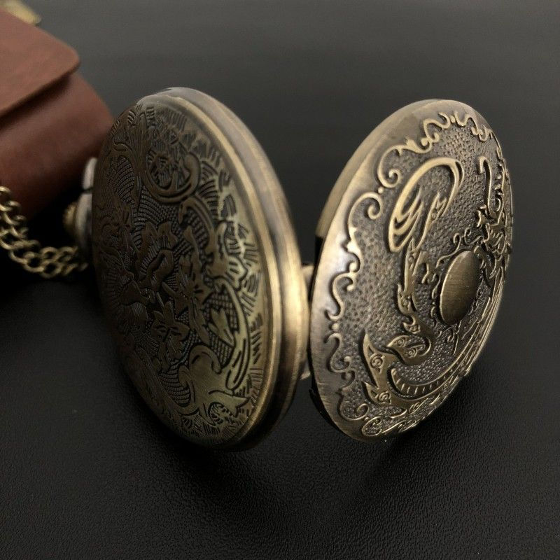 Thumbnail: Dragon Bone Stone British Pocket Watch Casual Clothing Accessories