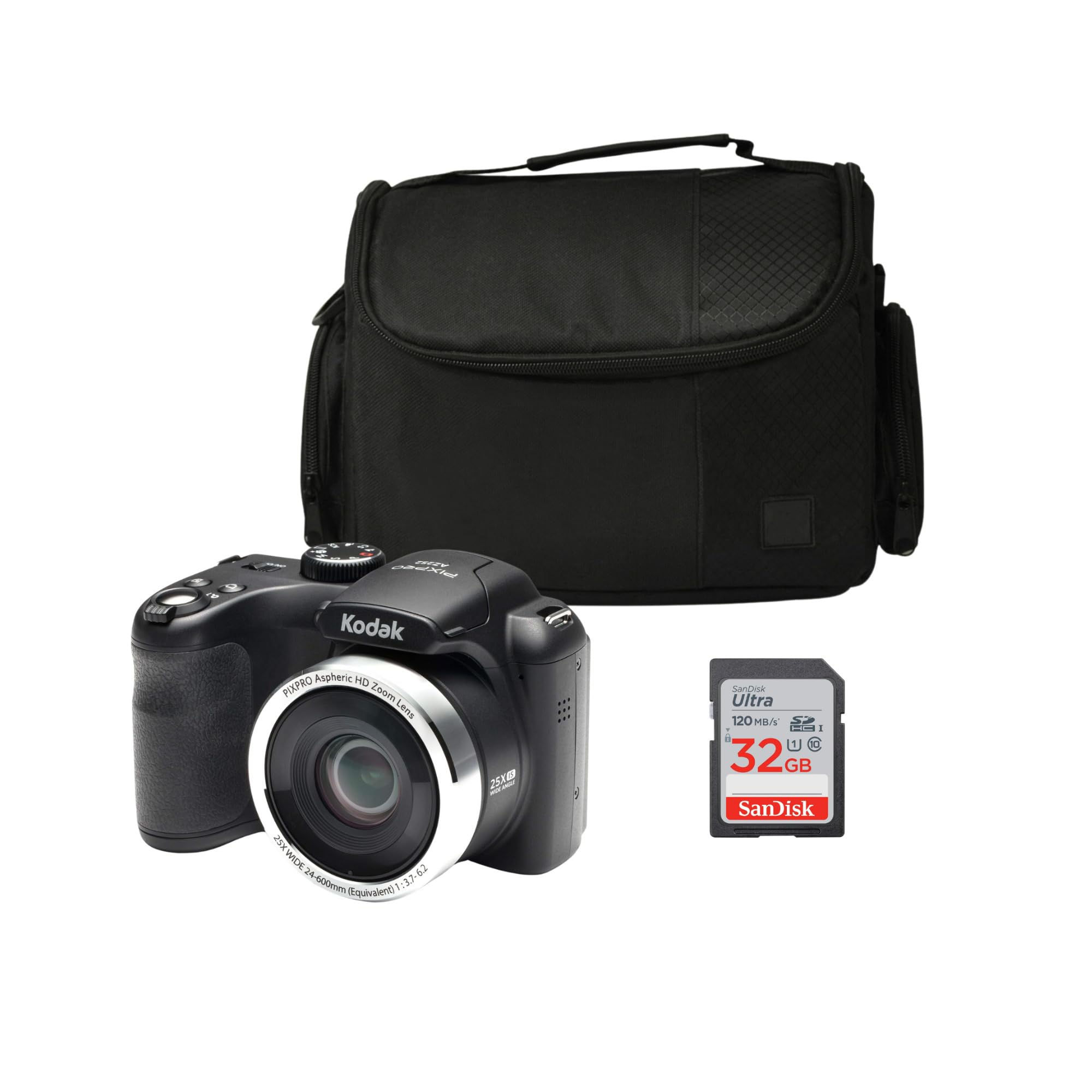 Kodak PIXPRO AZ252 16MP Digital Camera Black Compact Camera - Zoom, Image Sta...