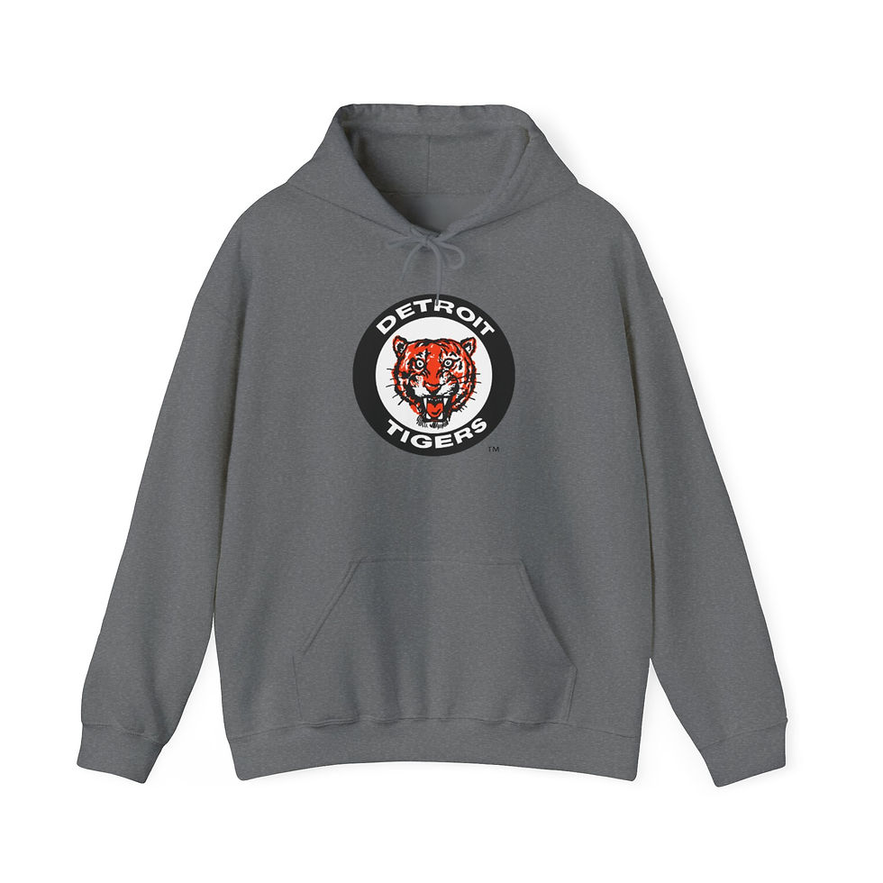 Thumbnail: Vintage Detroit Tigers Logo Fan Art Hoodie Sweatshirt, Unisex Pullover, Baseball