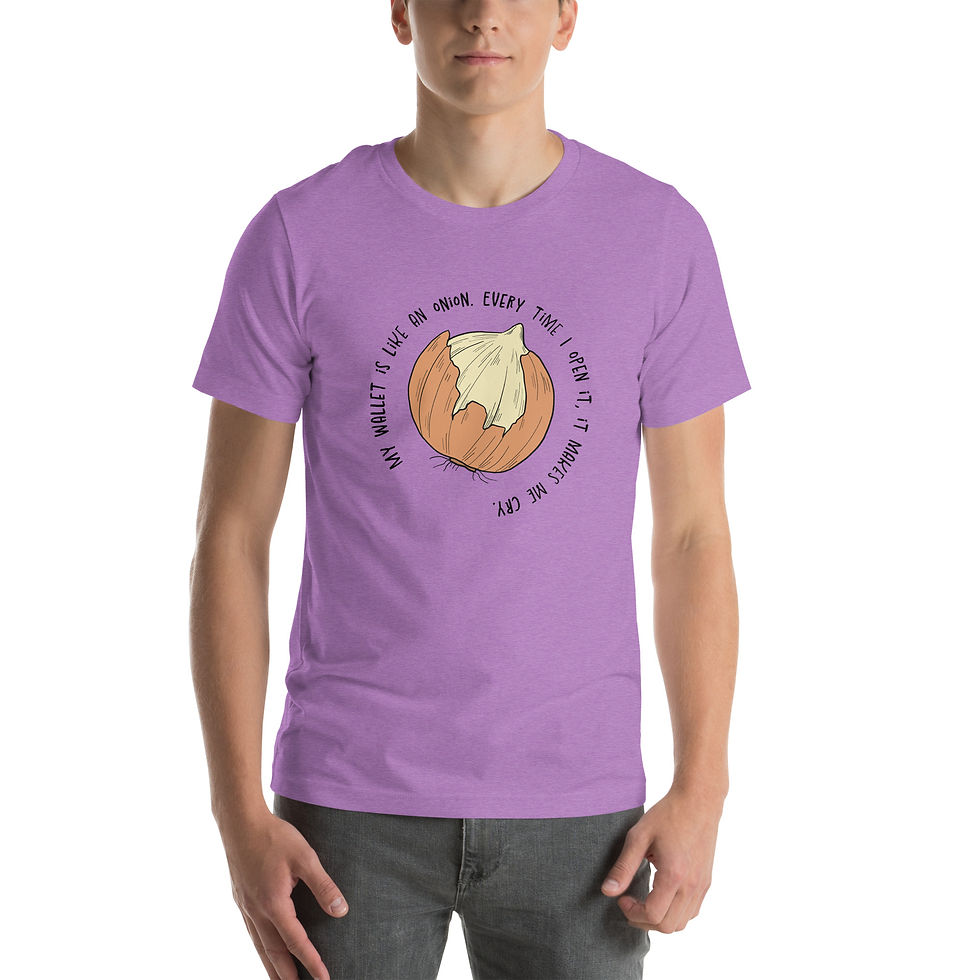 Thumbnail: My Wallet is like an Onion - WhimWiz Unisex t-shirt