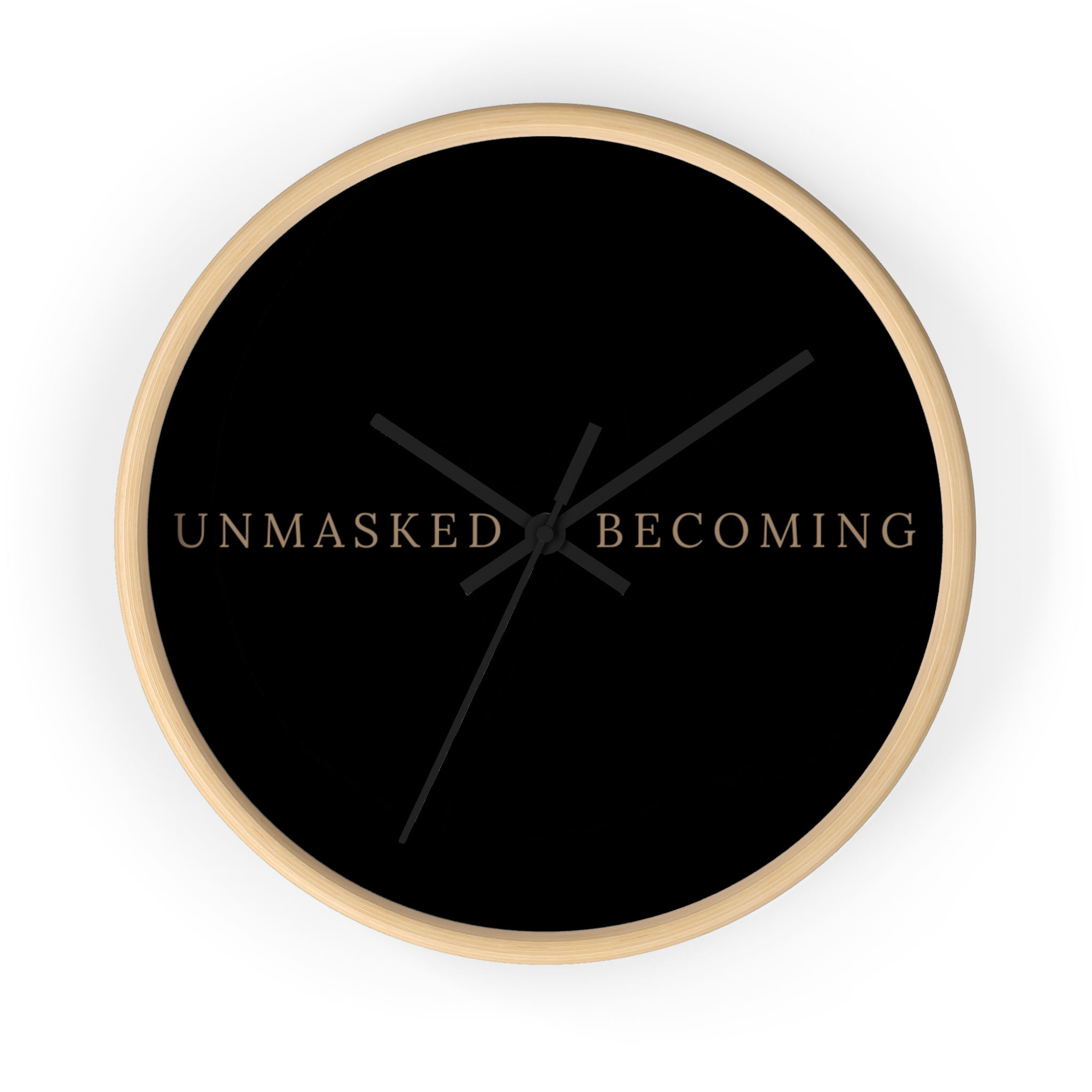 Unmasked & Becoming | Proudly Unmasked Wall Clock