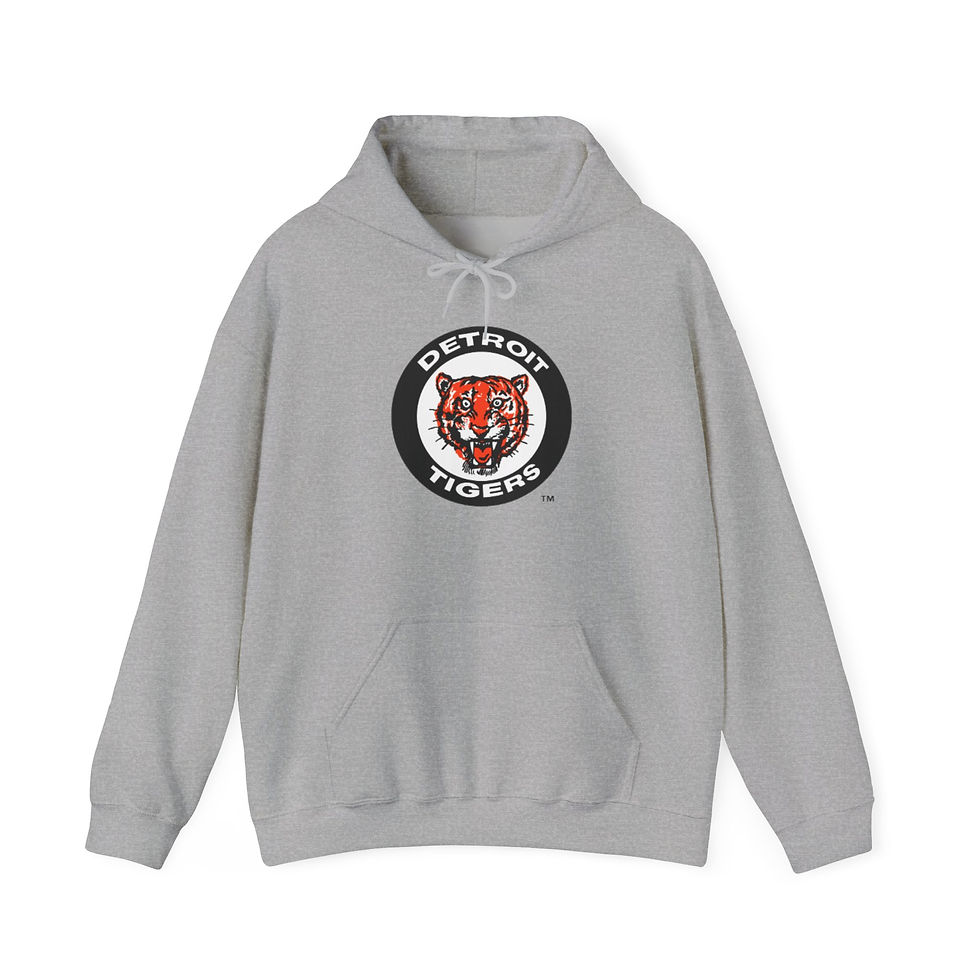 Thumbnail: Vintage Detroit Tigers Logo Fan Art Hoodie Sweatshirt, Unisex Pullover, Baseball