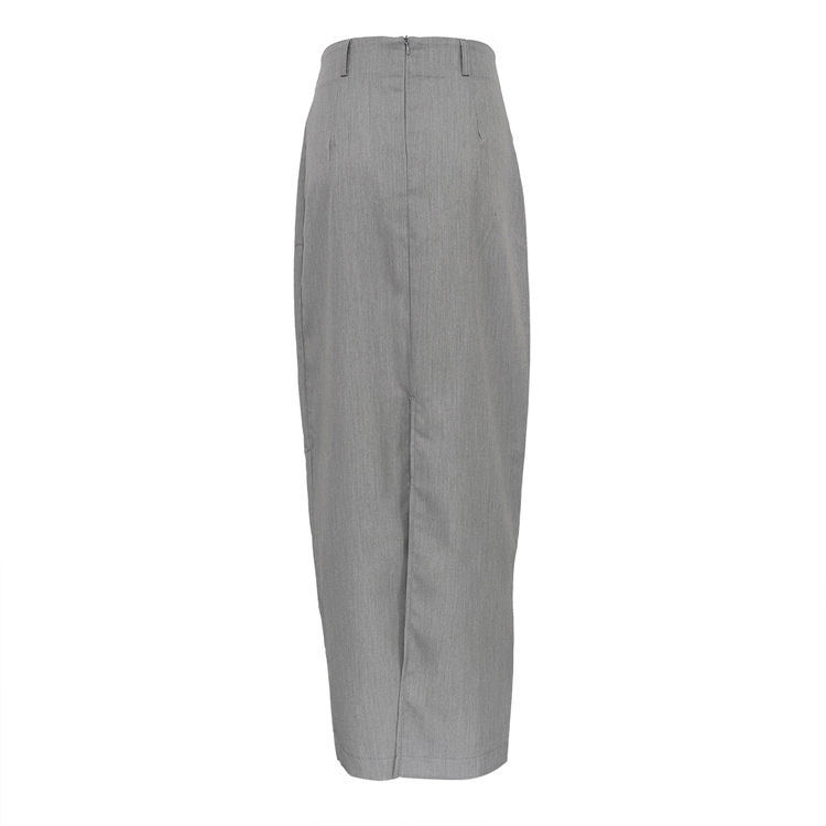 Thumbnail: New Arrivals Winter Trumpet Skirts 2024 Casual Fashion Ladies Solid Bodycon High