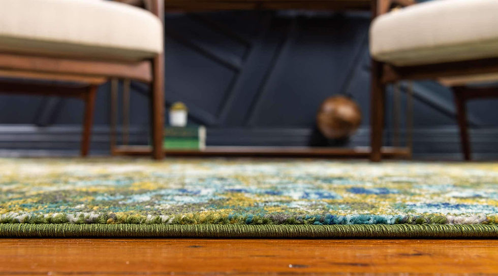 Thumbnail: Unique Loom Jardin Collection Colorful, Vibrant, Abstract, Modern Area Rug, 9...