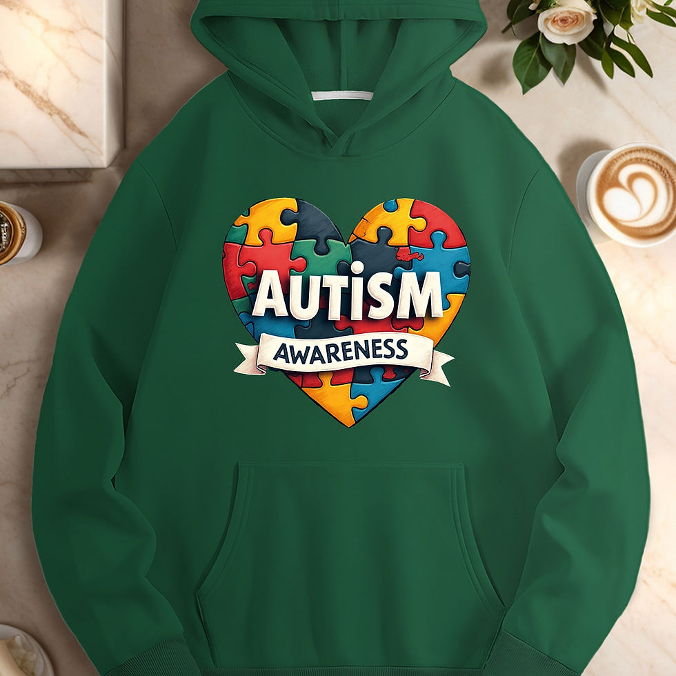 Thumbnail: Puzzle Autistic AUTISM awareness design  women's casual hoodies